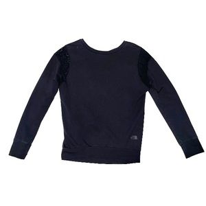 The North Face Womens XS Black Long Sleeve Open V Back
